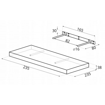 Regalbrett, Wandregal, Regalsysteme, Regalboden, Regale - FS 235x235