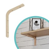 2x Konsole, Regalhalter, Regalkonsole, Regalsystem, Wandkonsole - WDGL Velano - 5