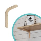 2x Konsole, Regalhalter, Regalkonsole, Regalsystem, Wandkonsole - WDGL Velano - 1