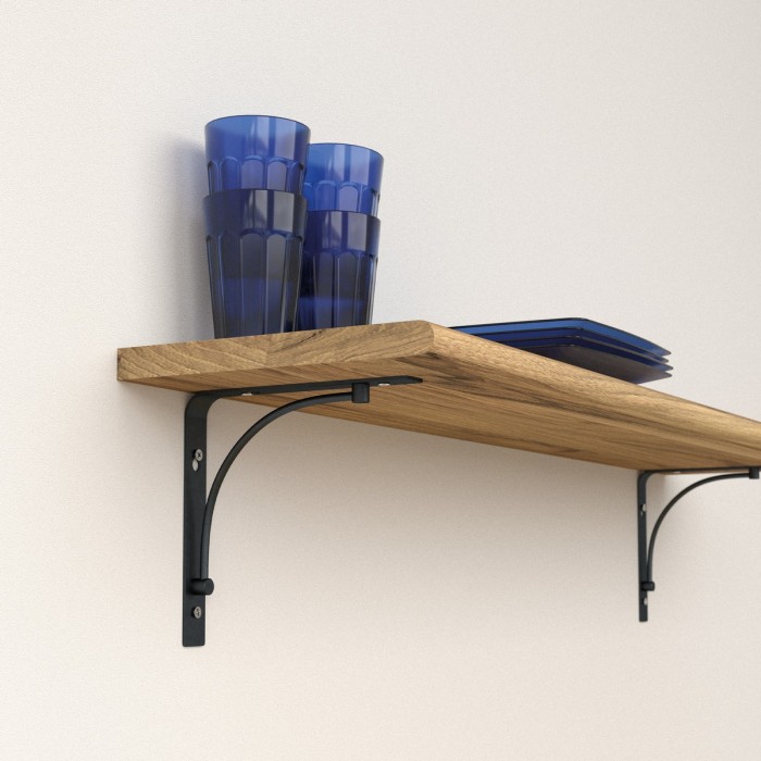 Regalhalter, Regalkonsole Dekorative - Stahl - BOW Velano - 7