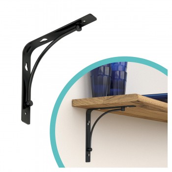 Regalhalter, Regalkonsole Dekorative - Stahl - BOW Velano - 1