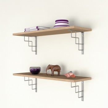 Regalhalter, Regalkonsole Dekorative - Stahl - SQUARE Velano - 7