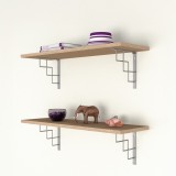 Regalhalter, Regalkonsole Dekorative - Stahl - SQUARE Velano - 7