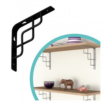 Regalhalter, Regalkonsole Dekorative - Stahl - SQUARE Velano - 1