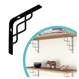 Regalhalter, Regalkonsole Dekorative - Stahl - SQUARE Velano - 1