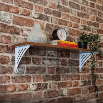 Regalhalter, Regalkonsole Dekorative - Stahl - WAT Velano - 3