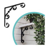 Regalhalter, Regalkonsole Dekorative - Ornament Stahl - WO Velano - 4