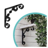 Regalhalter, Regalkonsole Dekorative - Ornament Stahl - WO Velano - 1