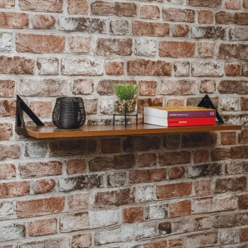 Regalhalter Regalträger Konsole LOFT Schwarz 120x120 - WOL 1 Velano - 3