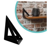 Regalhalter Regalträger Konsole LOFT Schwarz 120x120 - WOL 1 Velano - 1