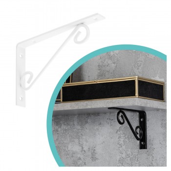 Regalhalter, Regalkonsole Dekorative - Ornamental Stahl - WOP Velano - 4