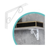 Regalhalter, Regalkonsole Dekorative - Ornamental Stahl - WOP Velano - 1