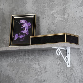 Regalhalter, Regalkonsole Dekorative - Ornamental Stahl - WOP Velano - 10