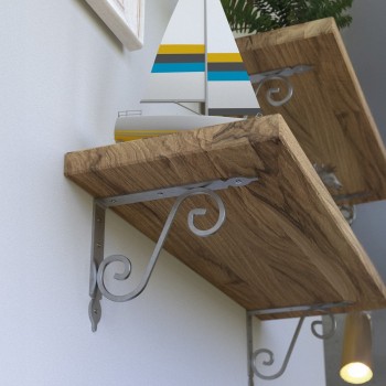 Regalhalter, Regalkonsole Dekorative - Stahl - WOZ Velano - 10