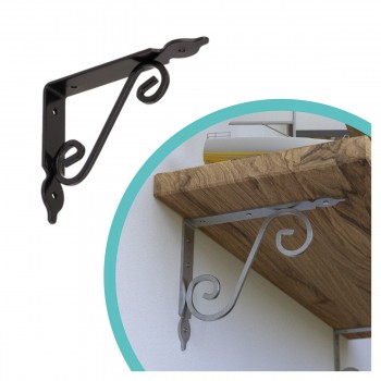 Regalhalter, Regalkonsole Dekorative - Stahl - WOZ Velano - 1