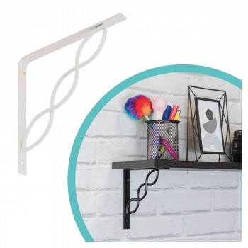 Regalhalter, Regalkonsole Dekorative - Stahl - WPRP Velano - 4