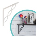 Regalhalter, Regalkonsole Dekorative - Stahl - WPRP Velano - 4