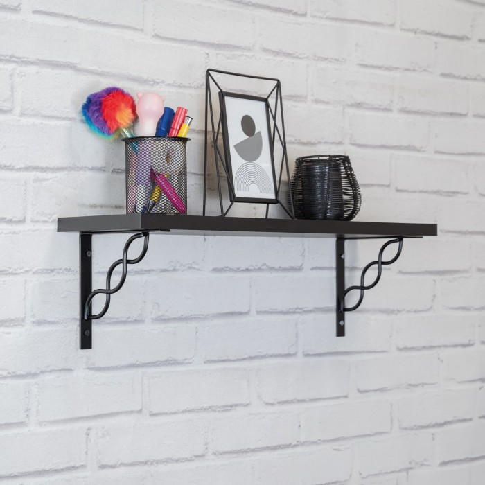 Regalhalter, Regalkonsole Dekorative - Stahl - WPRP Velano - 7