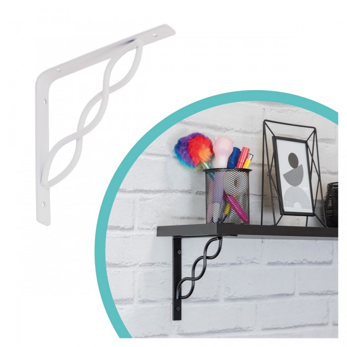 Regalhalter, Regalkonsole Dekorative - Stahl - WPRP Velano - 1