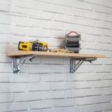 Klappkonsole, Regalhalter, Regalkonsole, Wandkonsole - WSA Chrom Velano - 9