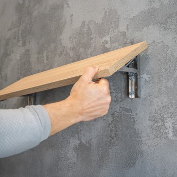 Klappkonsole, Regalhalter, Regalkonsole, Wandkonsole - WSC CHROM Velano - 9