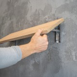 Klappkonsole, Regalhalter, Regalkonsole, Wandkonsole - WSC CHROM Velano - 9