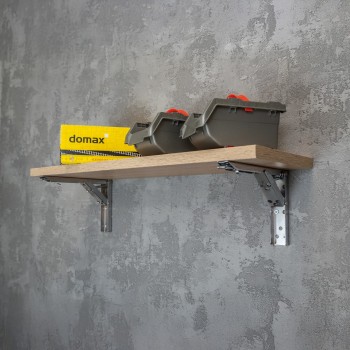 Klappkonsole, Regalhalter, Regalkonsole, Wandkonsole - WSC CHROM Velano - 10