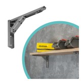 Klappkonsole, Regalhalter, Regalkonsole, Wandkonsole - WSC CHROM Velano - 1