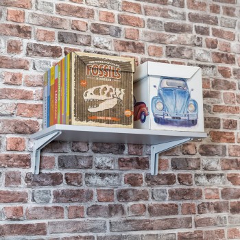 Klappkonsole, Regalhalter, Regalkonsole, Wandkonsole - WSN WEISS Velano - 9