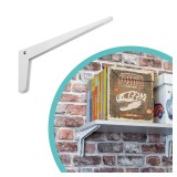 Klappkonsole, Regalhalter, Regalkonsole, Wandkonsole - WSN WEISS Velano - 1