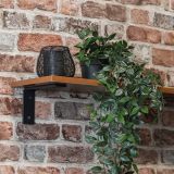 Regalhalter Regalträger Stegkonsole Loft - Stahl, Schwarz - WFA Domax Home - 12