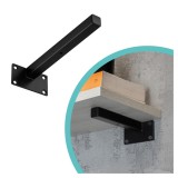 Regalhalter Regalträger Stegkonsole Loft - Stahl, Schwarz - WFI Domax Home - 4