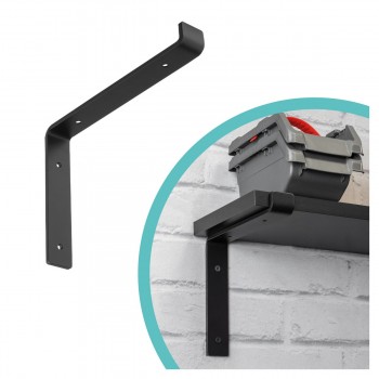 Regalhalter Regalträger Stegkonsole Loft - Stahl, Schwarz - WFL Domax Home - 4