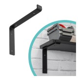 Regalhalter Regalträger Stegkonsole Loft - Stahl, Schwarz - WFL Domax Home - 4