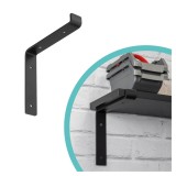 Regalhalter Regalträger Stegkonsole Loft - Stahl, Schwarz - WFL Domax Home - 1