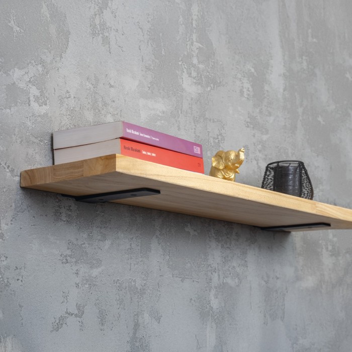 Regalhalter Regalträger Stegkonsole Loft - Stahl, Schwarz - WFP Domax Home - 13