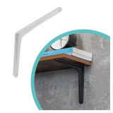 Regalhalter Regalträger Stegkonsole Loft - Aluminium, Weiß - WFT Domax Home - 4