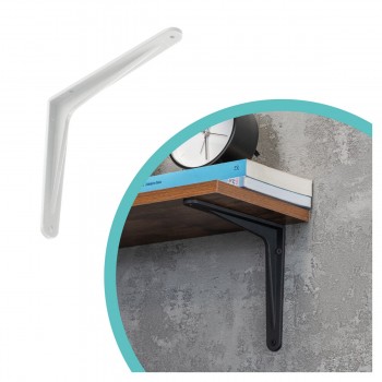 Regalhalter Regalträger Stegkonsole Loft - Aluminium, Weiß - WFT Domax Home - 1