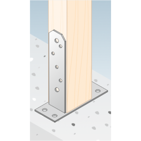 Stützenfuß Pfostenträger Pfostenanker – PST typ TT GRUNDLINE - 23