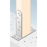 Stützenfuß Pfostenträger Pfostenanker – PST typ TT GRUNDLINE - 23