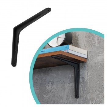 Regalhalter Regalträger Stegkonsole Loft - Aluminium, Schwarz - WFT