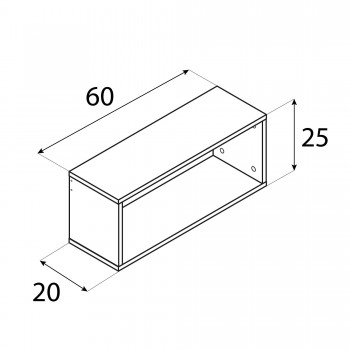 Modulares Hängeregal – Bücherregal / Wandregal FTS-5 INTEGRI - 10