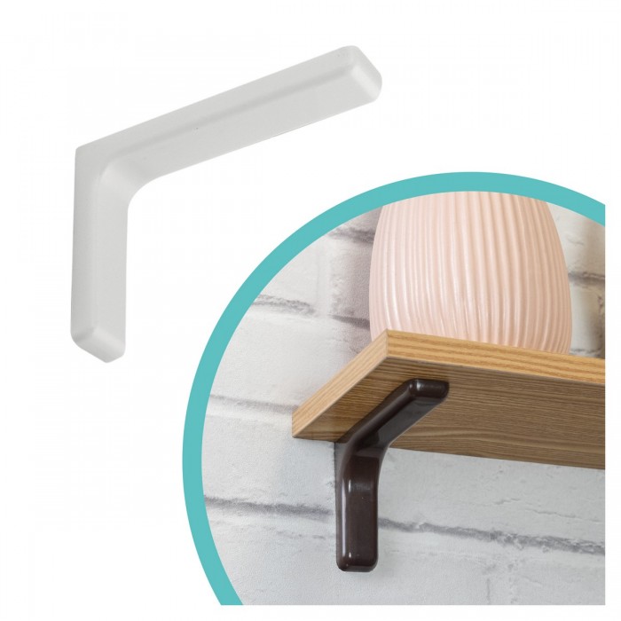 Stegkonsole, Regalhalter, Regalkonsole, Regalsystem - WSPP Weiss Velano - 1