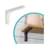 Stegkonsole, Regalhalter, Regalkonsole, Regalsystem - WSPP Weiss Velano - 4