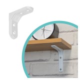 Stegkonsole, Regalhalter, Regalkonsole, Regalsystem - WSM Weiß Velano - 4