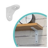 Stegkonsole, Regalhalter, Regalkonsole, Regalsystem - WSM Weiß Velano - 1