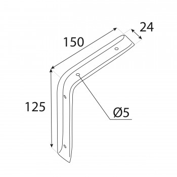 Stegkonsole, Regalhalter, Regalkonsole, Regalsystem - WSB Weiß Velano - 2