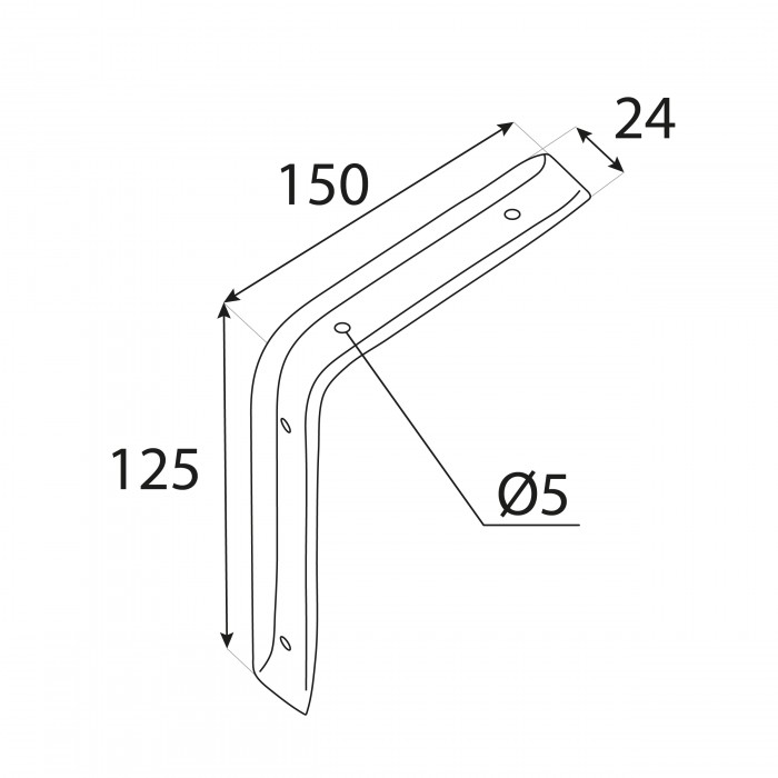 Stegkonsole, Regalhalter, Regalkonsole, Regalsystem - WSB Weiß Velano - 2