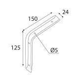 Stegkonsole, Regalhalter, Regalkonsole, Regalsystem - WSB Weiß Velano - 2