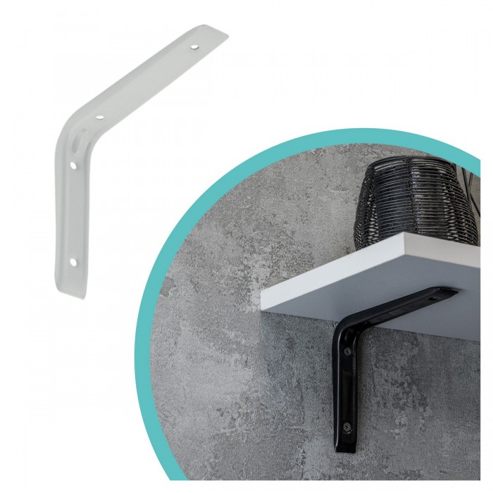 Stegkonsole, Regalhalter, Regalkonsole, Regalsystem - WSB Weiß Velano - 1